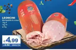 Boningros Cash and Carry Leoncini Mortadella la rossa offerta
