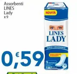 Sidis Assorbenti Lines Lady offerta