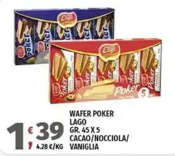 Vivo Supermercati Wafer Poker Lago offerta