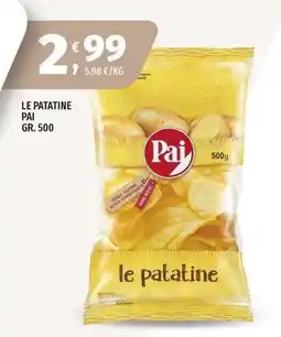 Vivo Supermercati Le patatine Pai offerta