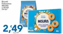 Sidis Biscotti Yogurt Misura senza zuccheri aggiunti offerta