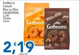 Sidis Frollini ai Cereali Riso su Riso Galbusera offerta