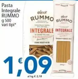 Sidis Pasta integrale Rummo offerta
