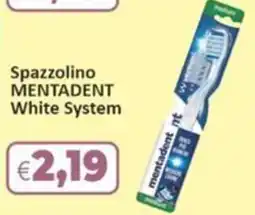 Sidis Spazzolino Mentadent White System offerta