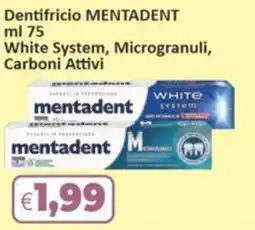 Sidis Dentifricio MENTADENT White System offerta