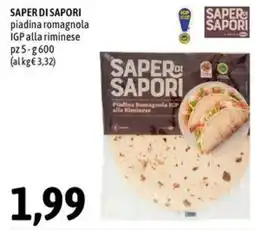 Madis Saper di sapori piadina romagnola IGP alla riminese offerta