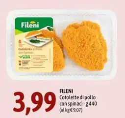 Madis Fileni Cotolette di pollo con spinaci offerta