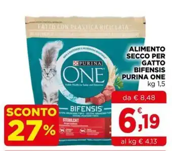 Alimento secco per gatto bifensis purina one