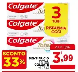 Gran mercato Dentifricio Total Colgate offerta