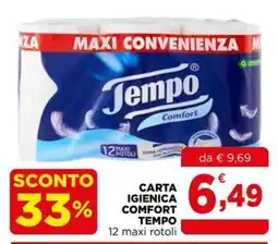 Gran mercato Carta igienica comfort tempo offerta