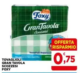 Gran mercato Tovaglioli Gran Tavola Scozzesi Foxy offerta