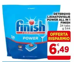 Gran mercato Detersivo lavastoviglie Power All in 1 Finish offerta