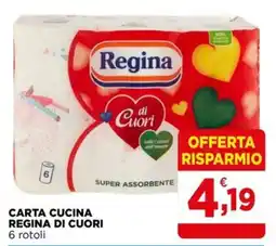 Gran mercato Carta cucina Regina di cuori offerta