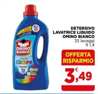 Gran mercato Detersivo lavatrice liquido Omino Bianco offerta