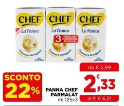 Gran mercato Panna Chef Parmalat offerta
