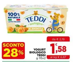 Gran mercato Yogurt biologico Teddi offerta