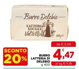 Gran mercato Burro Latteria di Delebio offerta