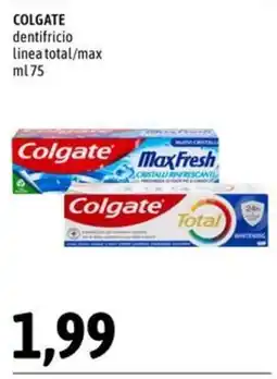 Madis Colgate dentifricio linea total/max offerta