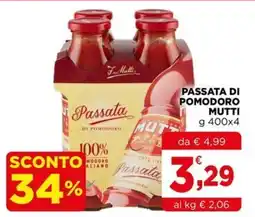 Gran mercato Passata di pomodoro Mutti offerta