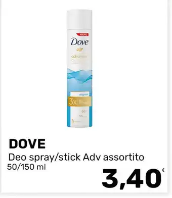 Dove Deo spray/stick Adv assortito