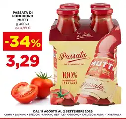Gran mercato Passata di pomodoro Mutti offerta