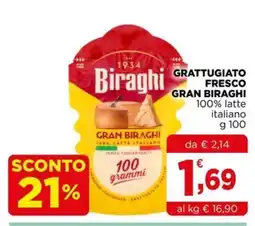 Gran mercato Grattugiato fresco Gran Biraghi offerta