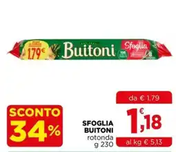 Gran mercato Sfoglia Buitoni rotonda offerta
