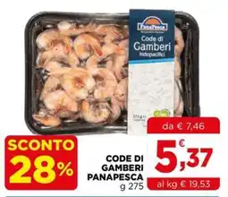 Gran mercato Code di Gamberi Panapesca offerta