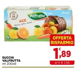 Gran mercato Succhi Valfrutta offerta