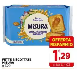 Gran mercato Fette biscottate Misura offerta