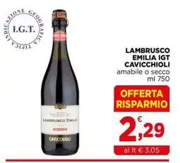 Gran mercato Lambrusco Emilia Cavicchioli offerta
