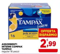 Gran mercato Assorbenti interni compak tampax offerta