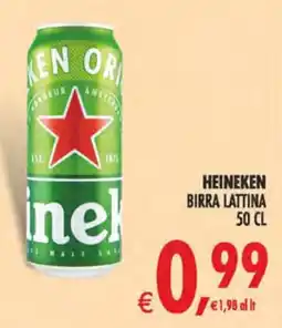 Deco Maxistore Heineken birra lattina offerta