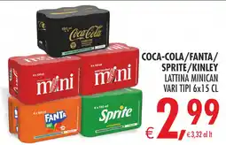 Deco Maxistore Coca-Cola/Fanta/Sprite/Kinley lattina minican offerta