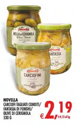 Deco Maxistore Novella Carciofi tagliati conditi/Fantasia di funghi/Olive di Cerignola offerta