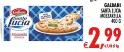 Deco Maxistore Galbani Santa Lucia Mozzarella per pizza offerta