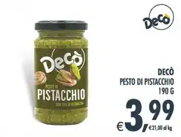 Deco Maxistore Decò pesto di pistacchio offerta