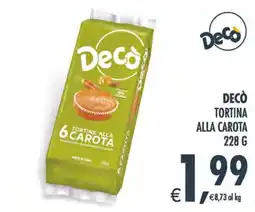 Deco Maxistore Decò tortina alla carota offerta