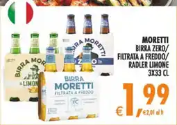 Deco Maxistore Birra Moretti filtrata a freddo offerta