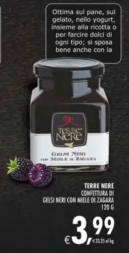 Deco Maxistore Terre Nere confettura di gelsi neri con miele di Zagara offerta