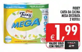 Deco Maxistore Foxy carta da cucina mega decorata offerta