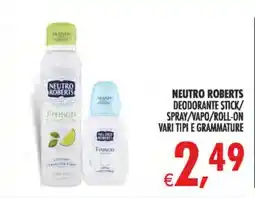Deco Maxistore Neutro Roberts deodorante fresco offerta