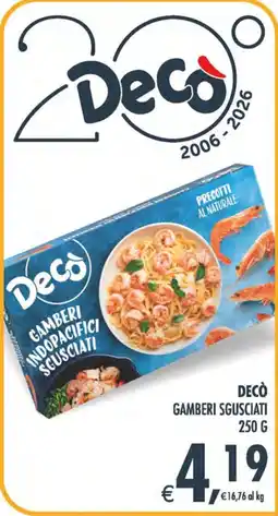 Deco Maxistore Decò gamberi sgusciati offerta