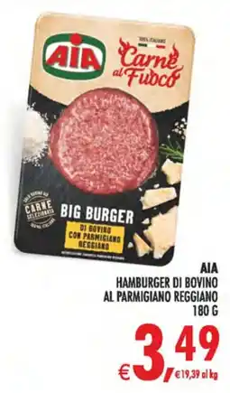 Deco Maxistore AIA Hamburger di bovino al Parmigiano Reggiano offerta