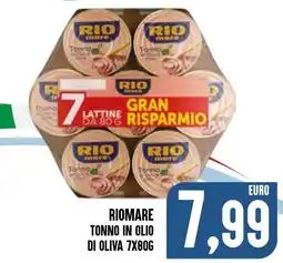 Al Discount Riomare tonno in olio di oliva offerta