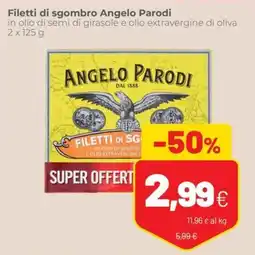 Coop famiglia cooperativa Filetti di sgombro Angelo Parodi offerta