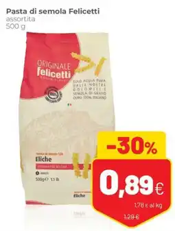 Coop famiglia cooperativa Pasta di semola Felicetti assortita offerta