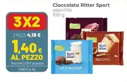 Coop famiglia cooperativa Cioccolato Ritter Sport assortito offerta