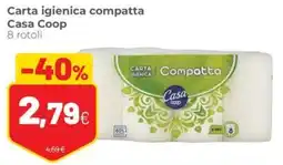 Coop famiglia cooperativa Carta igienica compatta Casa Coop offerta