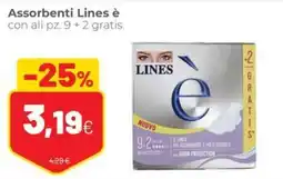 Coop famiglia cooperativa Assorbenti Lines offerta